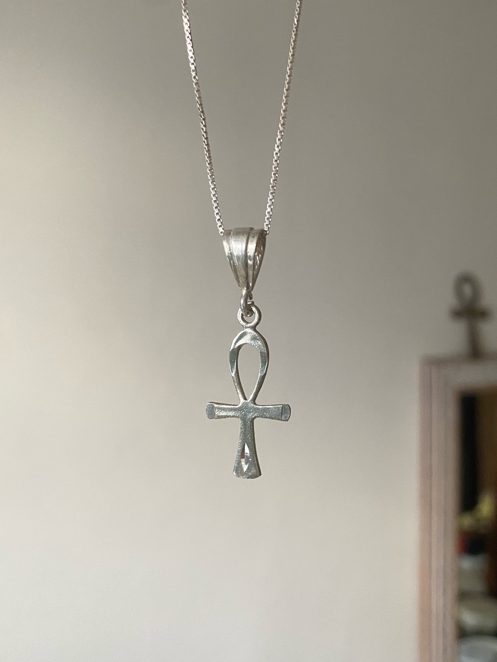 Small Ankh 925 Silver Pendant